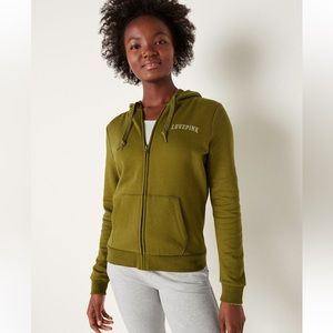 Pink FLEECE ZIP-UP PERFECT HOODIE